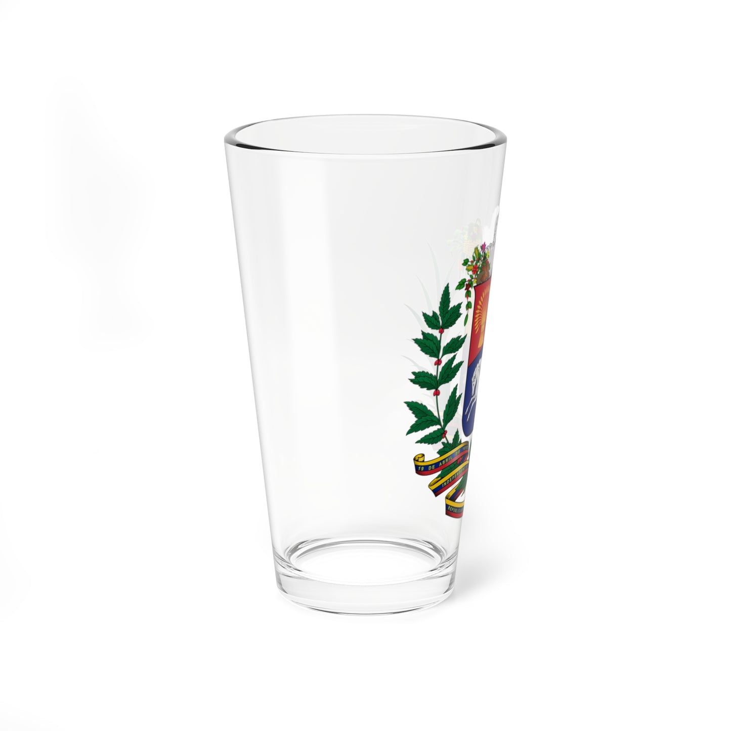 Coat of arms of Venezuela 2 (Venezuela) (Coat of Arms) Pint Glass 16oz