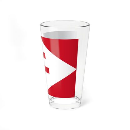 Naval Jack of Free France (Belgium) Pint Glass 16oz