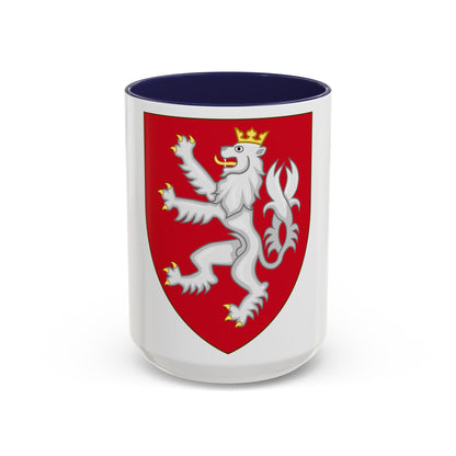 Coat of arms of the House of Luxembourg-Bohemia - Accent Coffee Mug