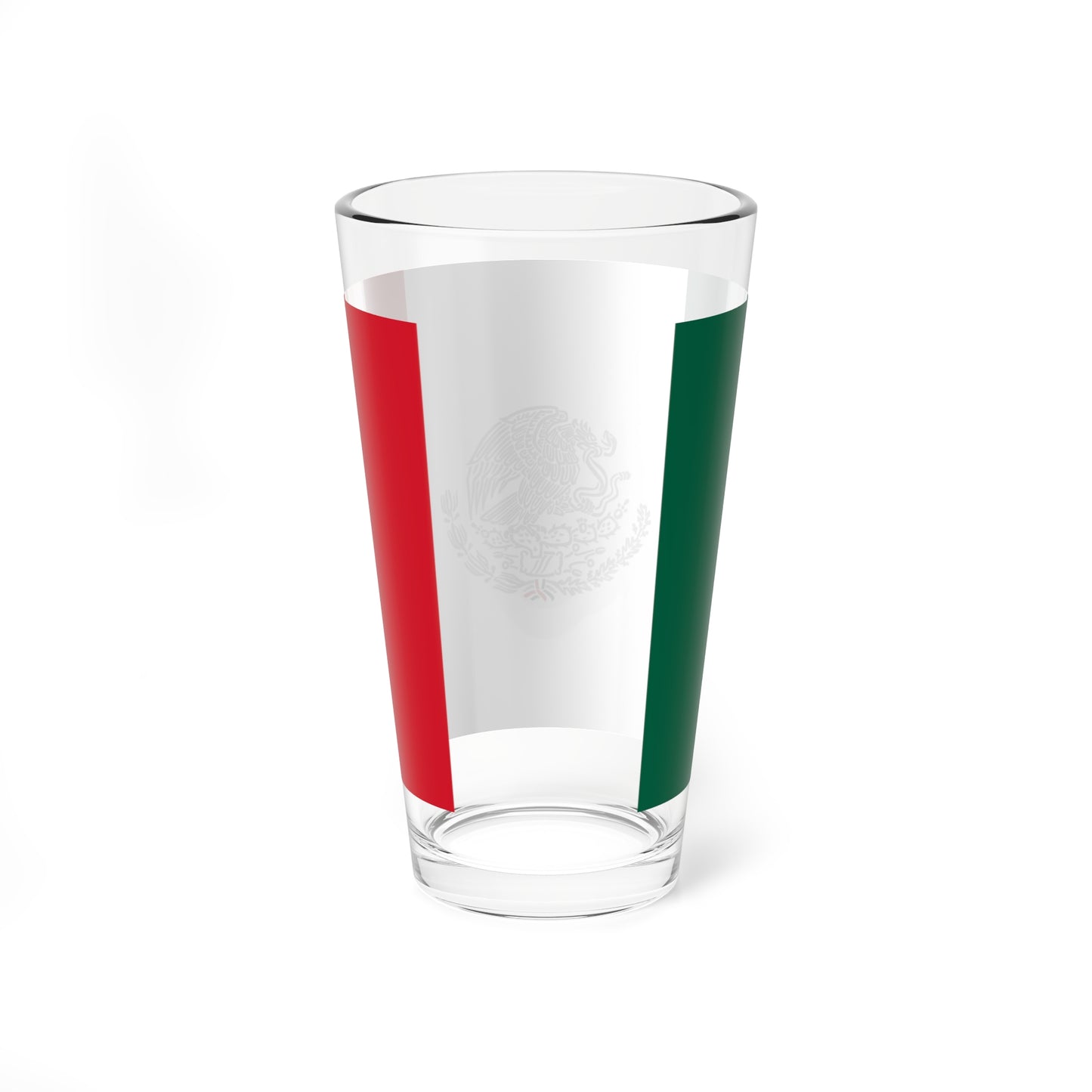 Flag of Mexico with Silver Arms (Mexico) Pint Glass 16oz