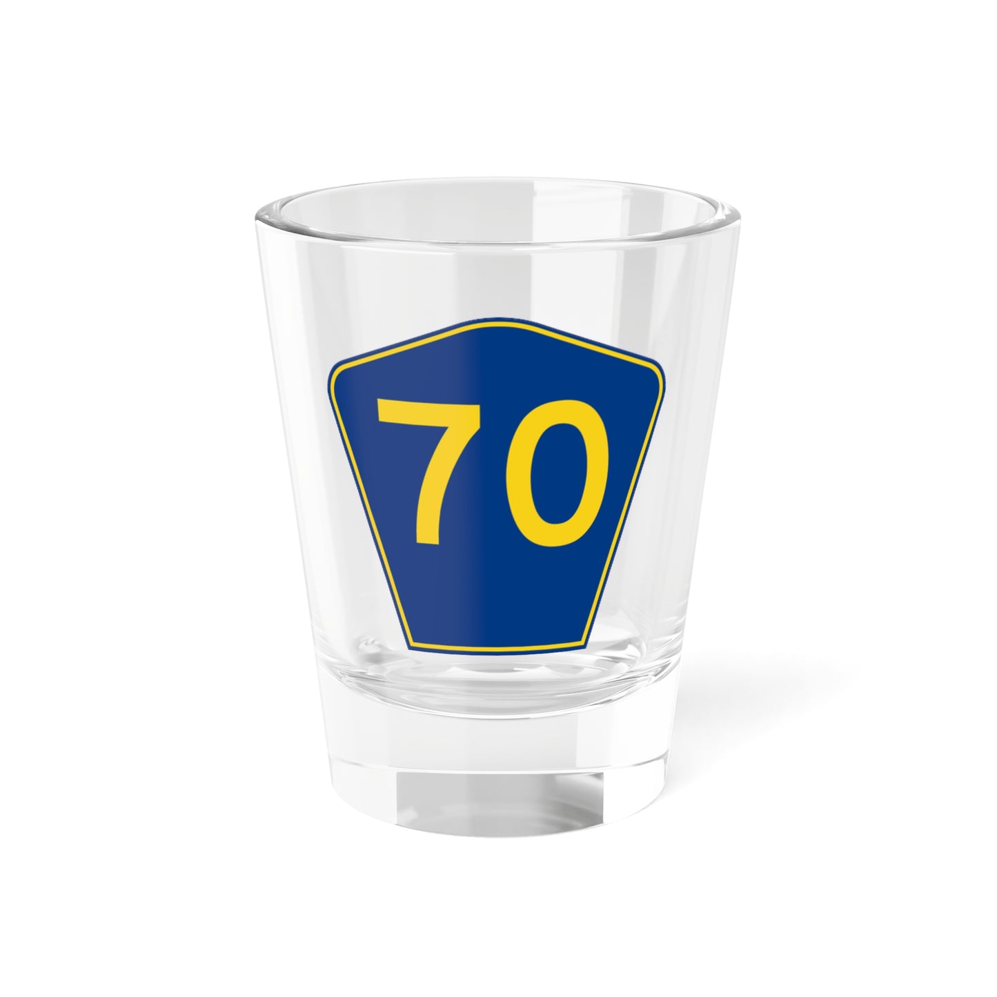 PR secondary 70 (Puerto Rico) (Road Sign) Shot Glass 1.5oz