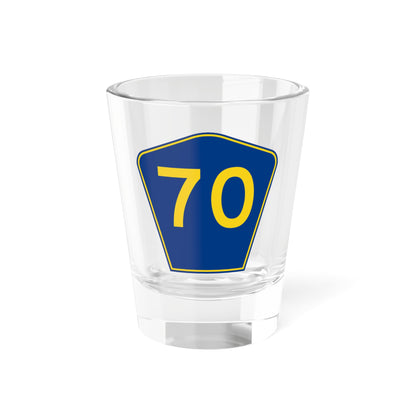 PR secondary 70 (Puerto Rico) (Road Sign) Shot Glass 1.5oz
