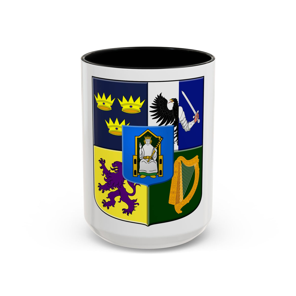 Provincial arms of Ireland, 1651 - Accent Coffee Mug
