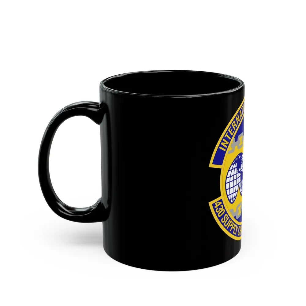 430th Supply Chain Management Squadron (U.S. Air Force) Black Coffee Mug-Go Mug Yourself