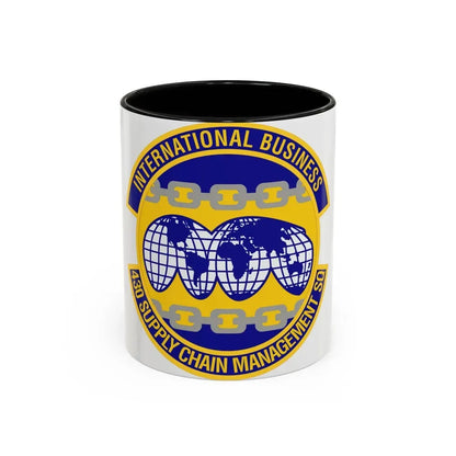 430th Supply Chain Management Squadron (U.S. Air Force) Accent Coffee Mug 11oz Black - Go Mug Yourself