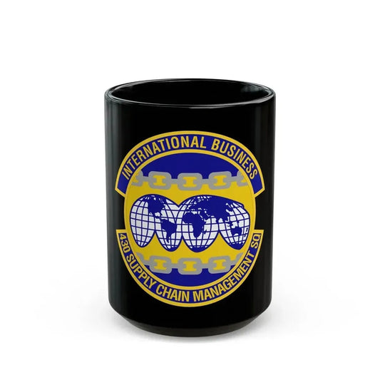 430th Supply Chain Management Squadron (U.S. Air Force) Black Coffee Mug 15oz - Go Mug Yourself