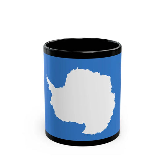 Proposed flag of Antarctica Graham Bartram - Black Coffee Mug-11oz-Go Mug Yourself