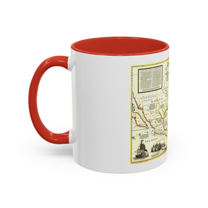 North America - Colonization and Trade (1977) (Map) Accent Coffee Mug