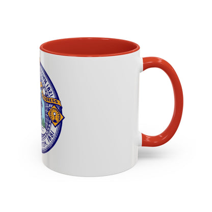 Seal of Brockton Massachusetts - Accent Coffee Mug