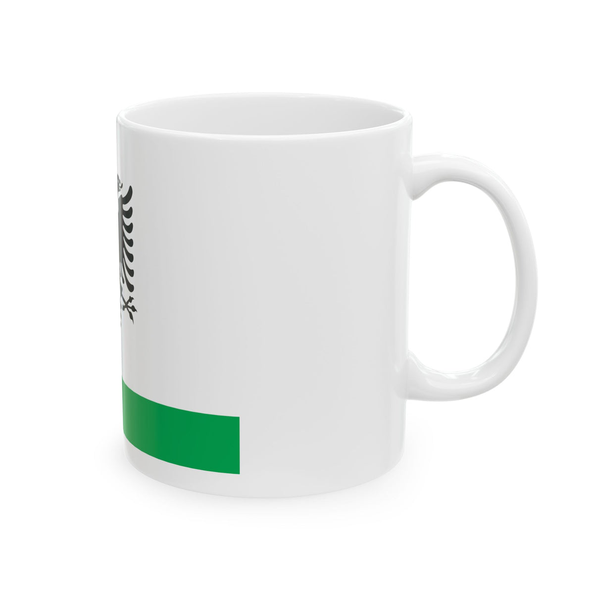 Albanian Coast Guard Ensign - White Coffee Mug