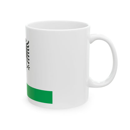 Albanian Coast Guard Ensign - White Coffee Mug
