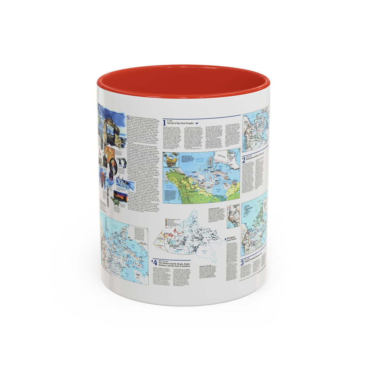 North America - The North (1997) (Map) Accent Coffee Mug