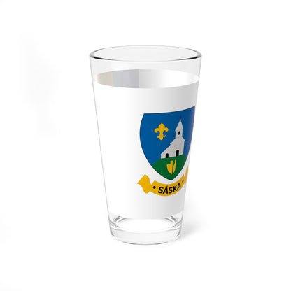 Flag of Saska (Hungary) Pint Glass 16oz