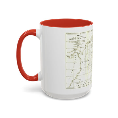 South America - Orinoco River (1896 (Map) Accent Coffee Mug