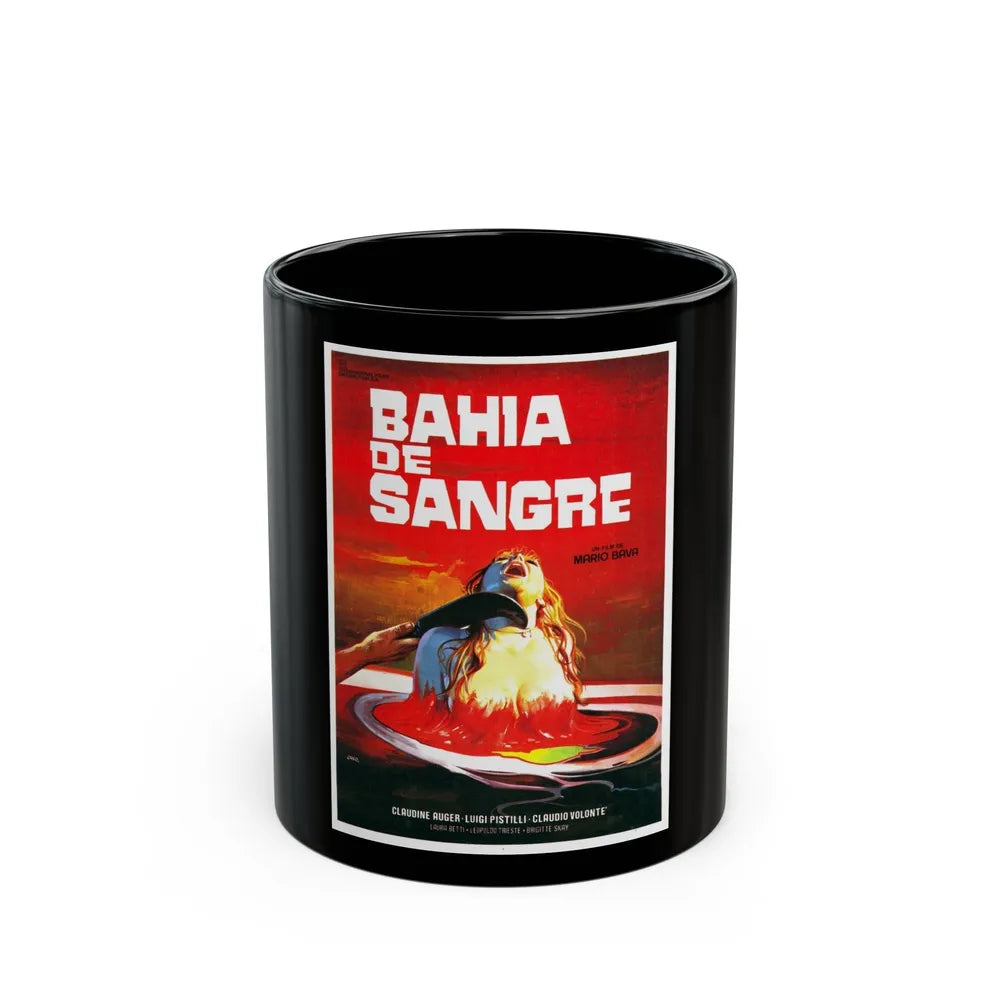 BAY OF BLOOD (ITALIAN) 1971 Movie Poster - Black Coffee Mug-11oz-Go Mug Yourself