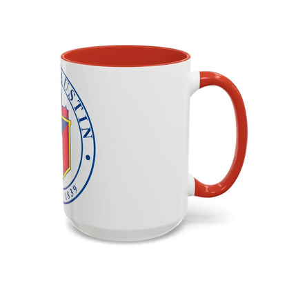 Seal of Austin TX - Accent Coffee Mug-Go Mug Yourself