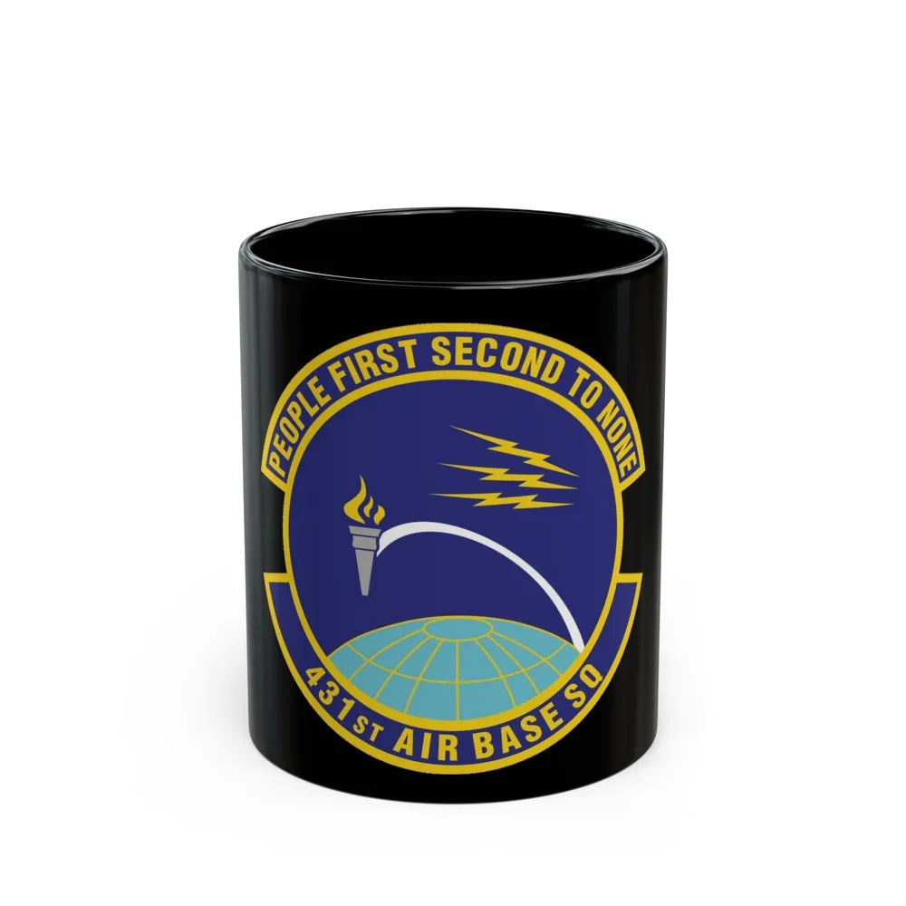 431st Air Base Squadron (U.S. Air Force) Black Coffee Mug-11oz-Go Mug Yourself