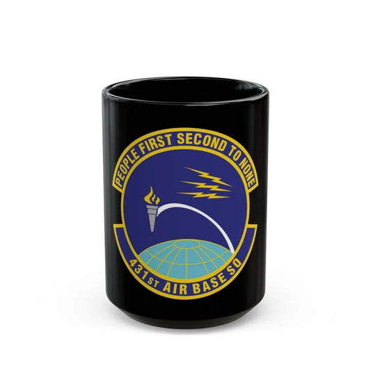 431st Air Base Squadron (U.S. Air Force) Black Coffee Mug-15oz-Go Mug Yourself