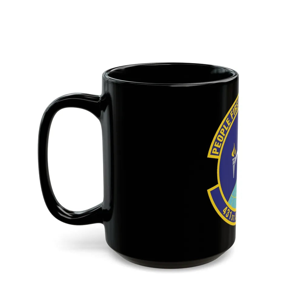 431st Air Base Squadron (U.S. Air Force) Black Coffee Mug-Go Mug Yourself