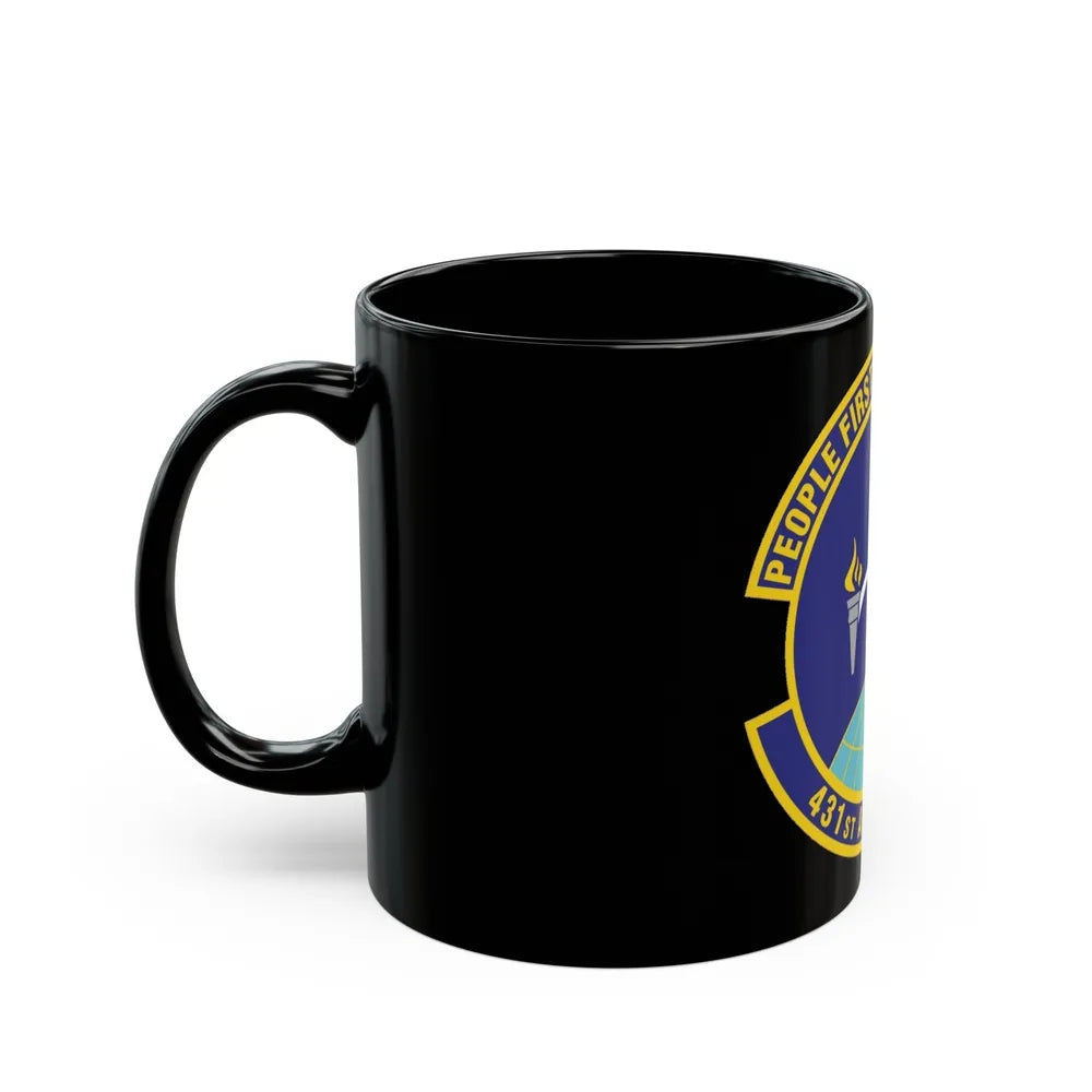 431st Air Base Squadron (U.S. Air Force) Black Coffee Mug-Go Mug Yourself