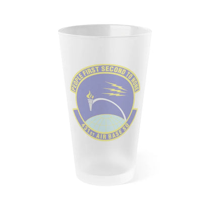 431st Air Base Squadron (U.S. Air Force) Frosted Pint Glass 16oz-Go Mug Yourself