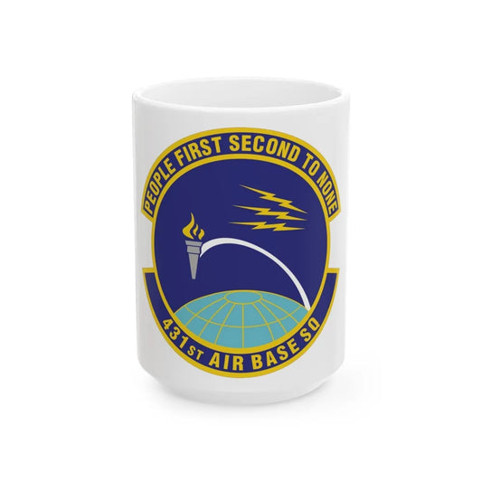 431st Air Base Squadron (U.S. Air Force) White Coffee Mug-15oz-Go Mug Yourself