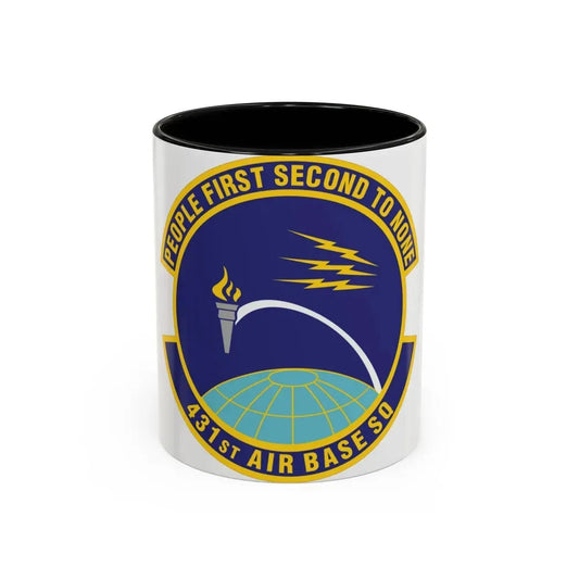 431st Air Base Squadron (U.S. Air Force) Accent Coffee Mug 11oz Black - Go Mug Yourself