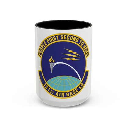 431st Air Base Squadron (U.S. Air Force) Accent Coffee Mug 15oz Black - Go Mug Yourself