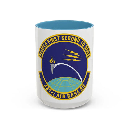 431st Air Base Squadron (U.S. Air Force) Accent Coffee Mug 15oz Light Blue - Go Mug Yourself
