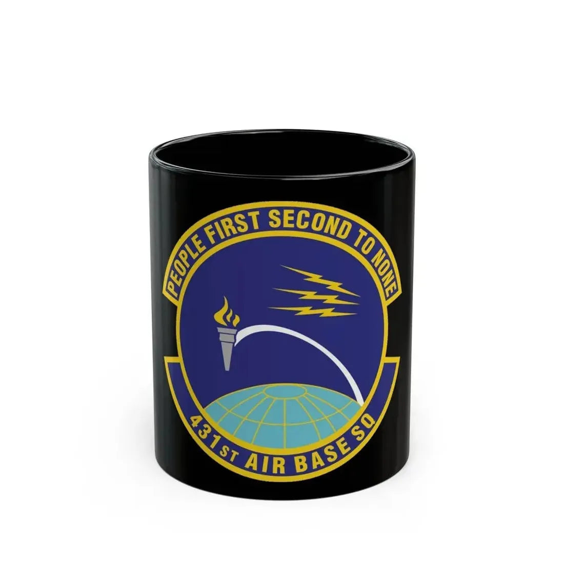 431st Air Base Squadron (U.S. Air Force) Black Coffee Mug 11oz - Go Mug Yourself