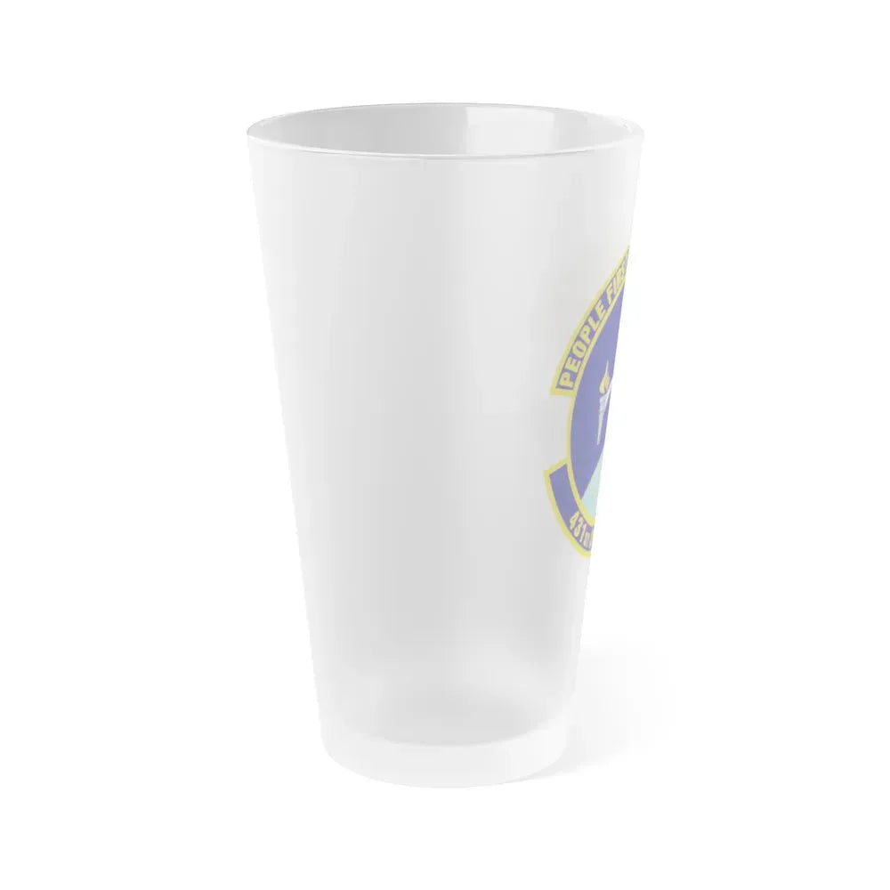 431st Air Base Squadron (U.S. Air Force) Frosted Pint Glass 16oz - Go Mug Yourself
