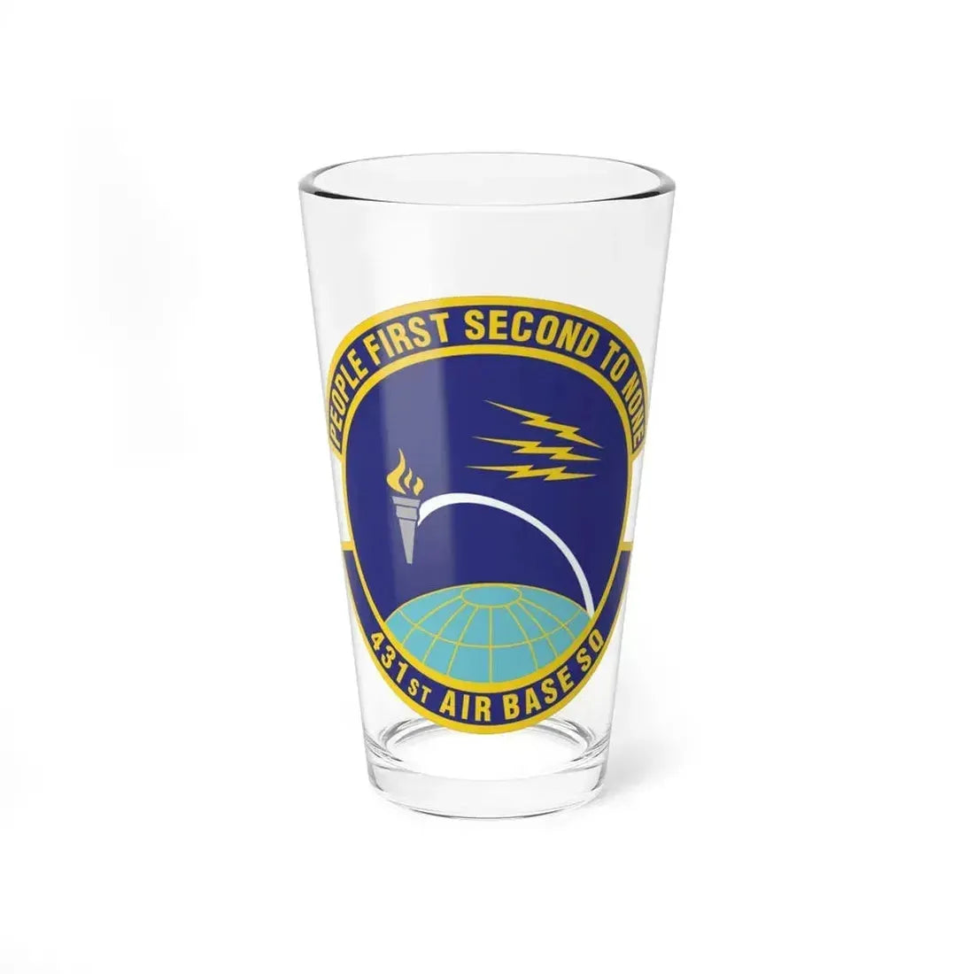 431st Air Base Squadron (U.S. Air Force) Pint Glass 16oz 16oz - Go Mug Yourself