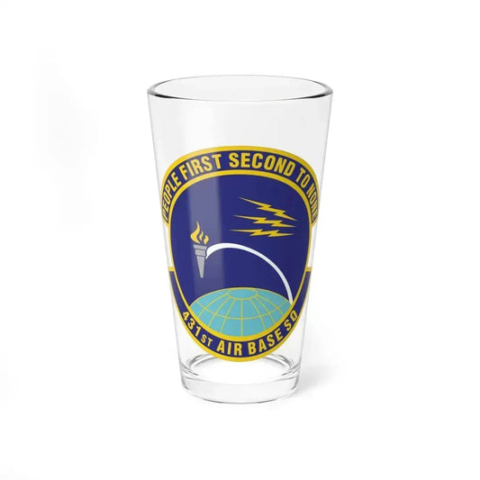 431st Air Base Squadron (U.S. Air Force) Pint Glass 16oz 16oz - Go Mug Yourself