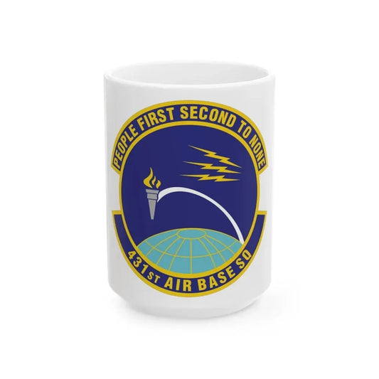 431st Air Base Squadron (U.S. Air Force) White Coffee Mug 15oz - Go Mug Yourself