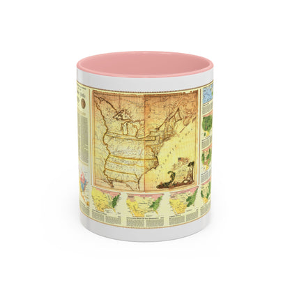 USA - Territorial Growth (1987) (Map) Accent Coffee Mug