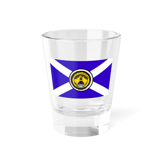 Flag of Tallahassee Florida Waltson Flag used 1955-1986 (United States) Shot Glass 1.5oz