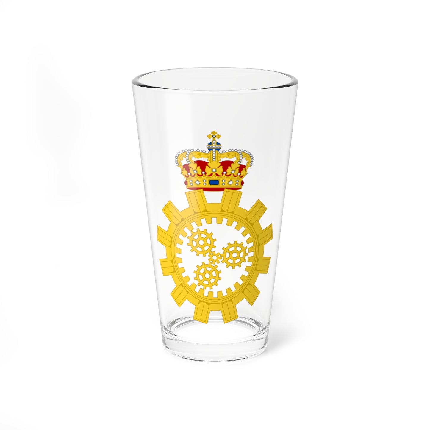 Emblem for the Danish Defence Maintenance Service (Denmark) (Coat of Arms) Pint Glass 16oz