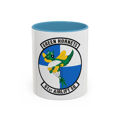 61st Airlift Squadron (U.S. Air Force) Accent Coffee Mug