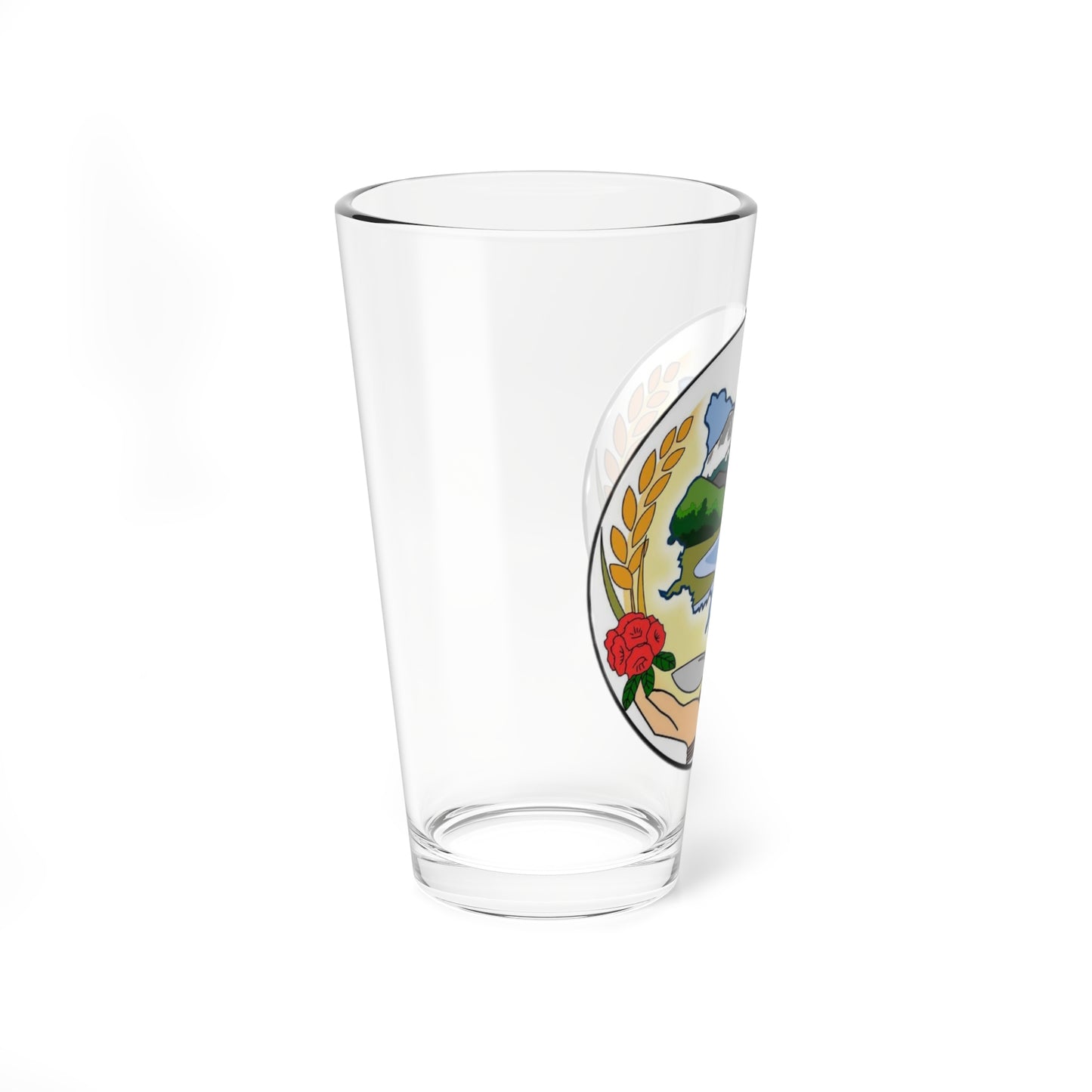 Seal of Koshi Pradesh alternative (Nepal) (Coat of Arms) Pint Glass 16oz