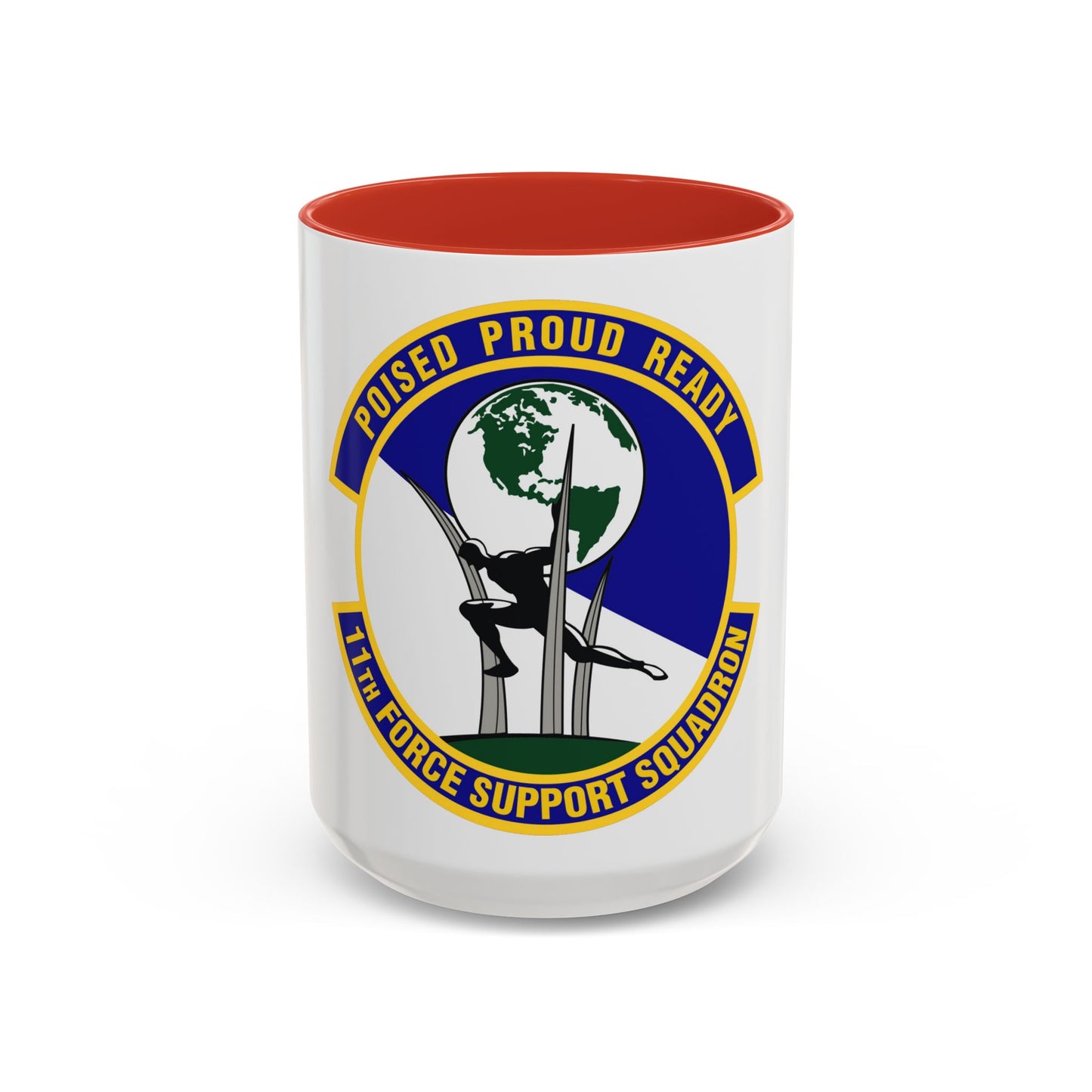 11 Force Support Squadron USAF (U.S. Air Force) Accent Coffee Mug