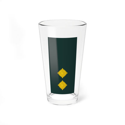 08 Ghana Army 1LT (Ghana) (Military Rank) Pint Glass 16oz