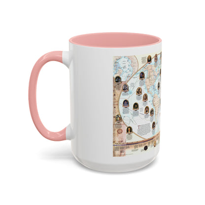 World Map - Explorers (1998) (Map) Accent Coffee Mug