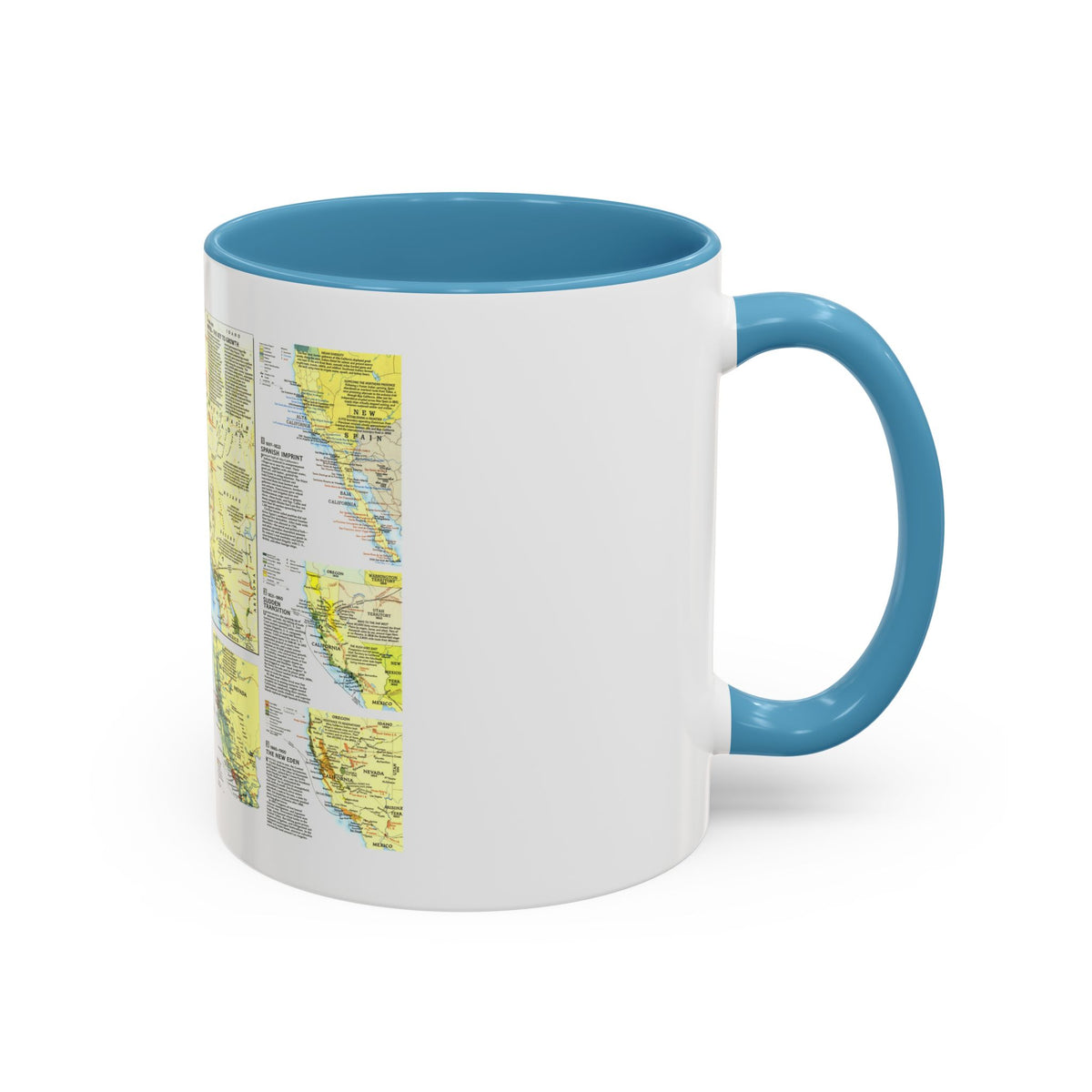 USA - Far West 2 (1984) (Map) Accent Coffee Mug