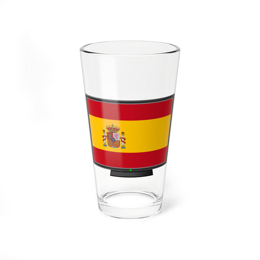 Spain flag tv (Spain) Pint Glass 16oz