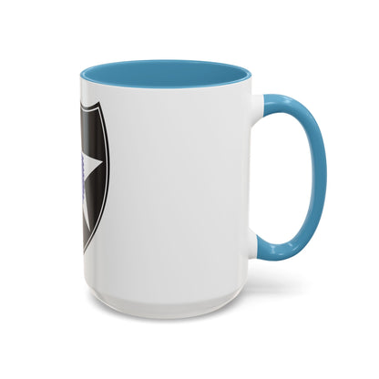 2nd Infantry Division (U.S. Army) Accent Coffee Mug