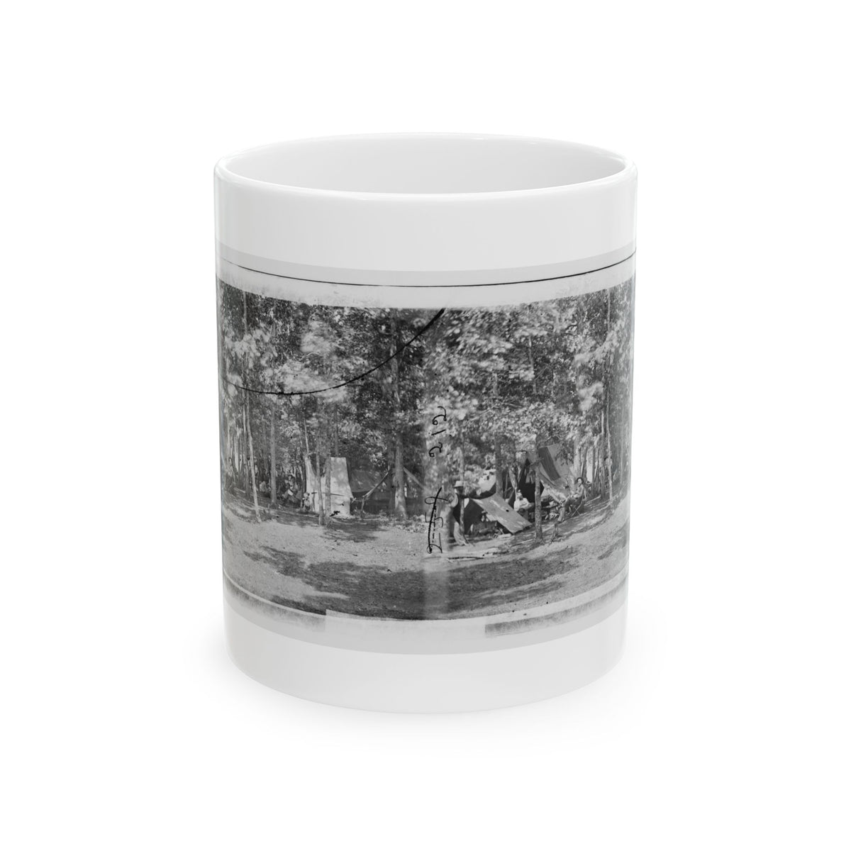 Bealeton, Virginia. Camp Of Company B, 93d New York Volunteers (U.S. Civil War) White Coffee Mug