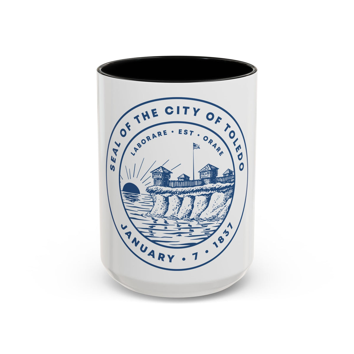Seal of Toledo Ohio - Accent Coffee Mug