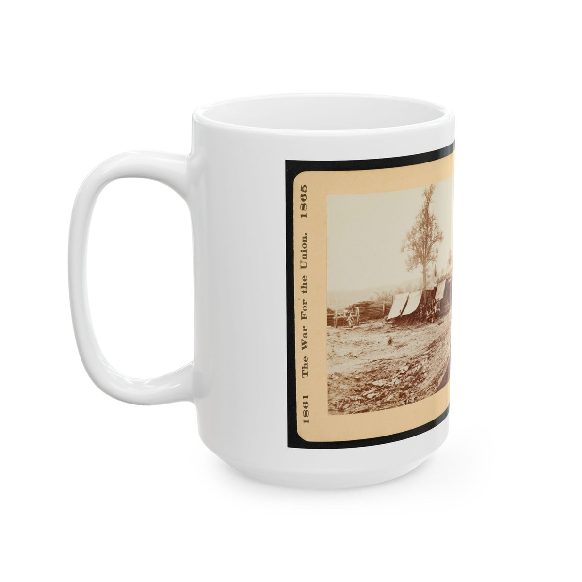 A Confederate Redoubt 001 (U.S. Civil War) White Coffee Mug