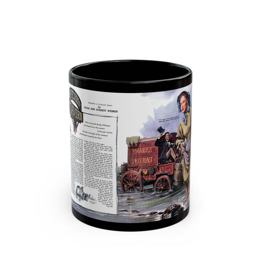 Ferry Tavern, part one, Woman's Day, June 1947 - Black Coffee Mug-11oz-Go Mug Yourself