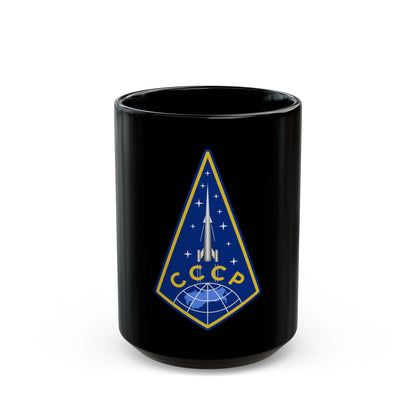 Zvezda Rocket (Soyuz Programme) Black Coffee Mug